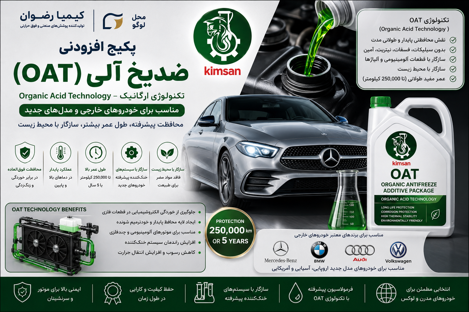 پکیج افزودنی ضدیخ آلی OAT